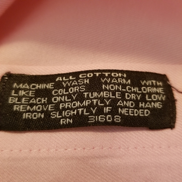 Joseph A Bank Traveler Collection Pink Medium Dress Shirt 100% Cotton - Picture 7 of 7